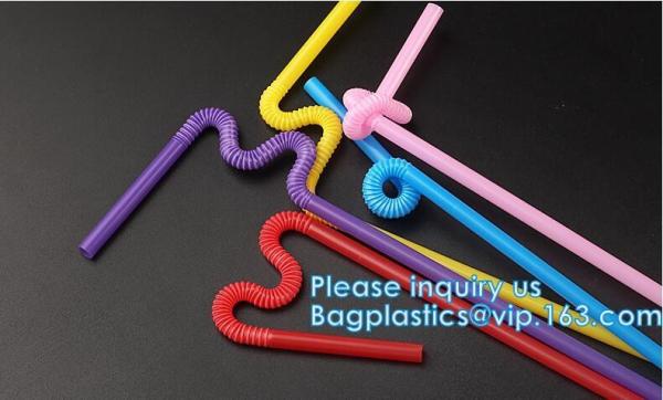 PLA Plant Based, Individual Wrap, Cocktail Drinking Straw, Eco Friendly, Corn Starch, Flexi, Spoon, Fork, Cultery