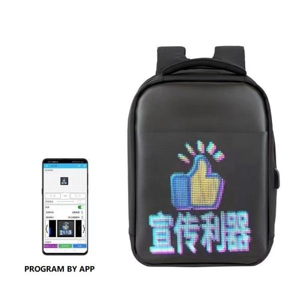 Programmable Full Color LED Light Digital Advertising Billboard Display Bag for Outdoor in Restaurant Hotel Supplies