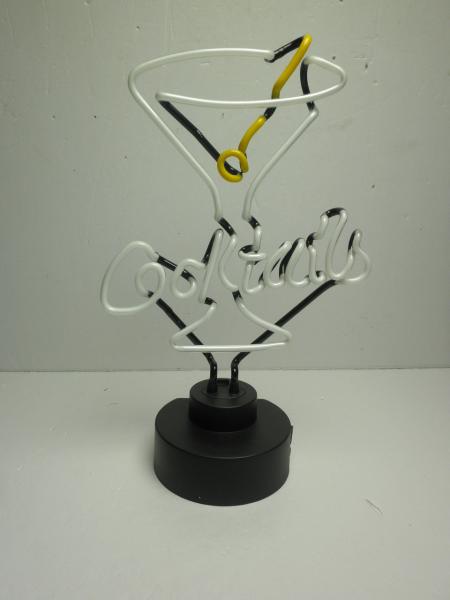 a luz de néon Tabletop 12v de 25x25cm conduziu os cocktail de néon do UL da luz da corda