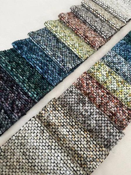 100% Polyester Breathable Textured Chenille Fabric Chenille Furniture Fabric