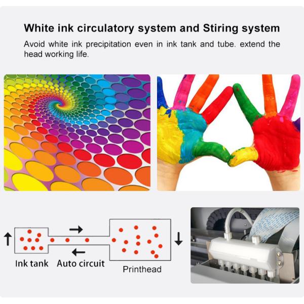 Большой цветный 60 см DTF принтер с порошкообразователем и двумя или тремя головами для печати i1600 или i3200