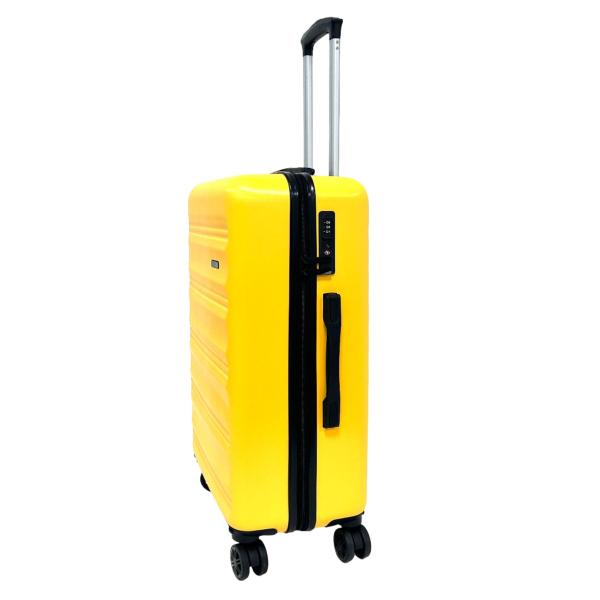 Multidirectional Hard Travel Luggage ABS Trolley Case Set 3 Piece  Wear Resistance