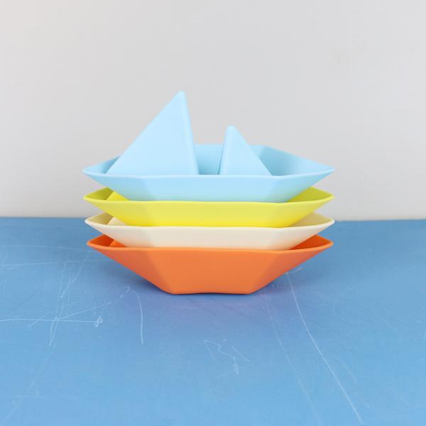 Floating Bath Silicone Boat Set Water Toys Bpa Free Food Grade