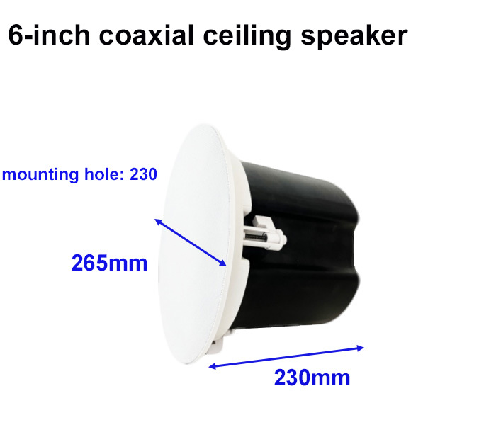 6 Coaxial Speaker Commercial Speakers Ceiling Public Address System Speaker
