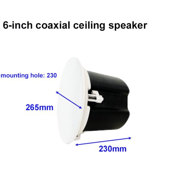 40w/20w/10w/5w 6-inch Coaxial Speaker Commercial Audio Public Address System Frameless Speaker
