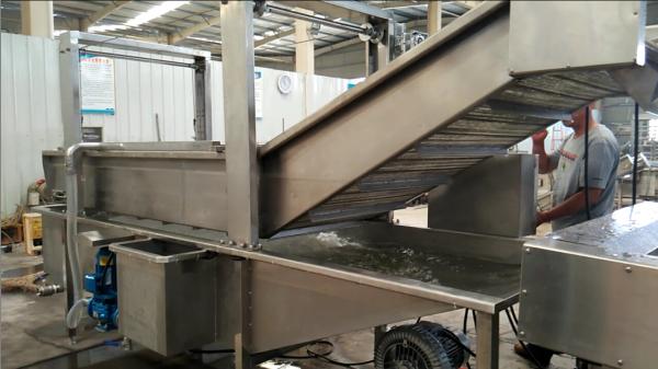 Full Automatic Apple Processing Equipment , Fruit And Vegetable Washer Machine