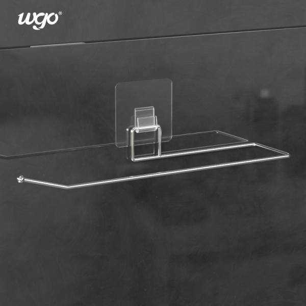 35.5cm Silver Color WGO Washable Bathroom Shower Caddy Clear Accessories Set