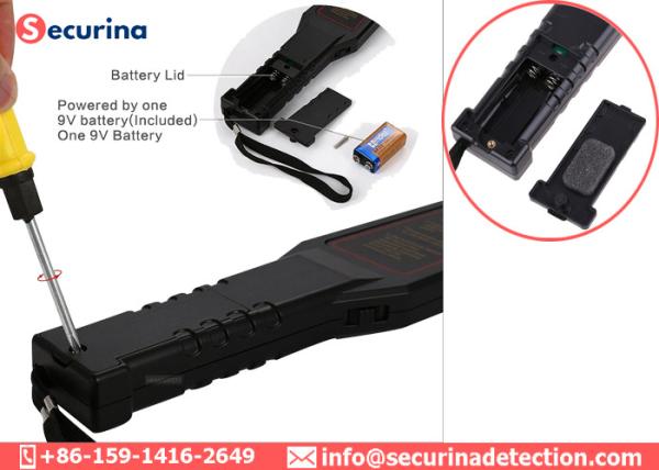 Mini Security Metal Detector Wand Body Scanner GC-1002 9V Battery Power Supply
