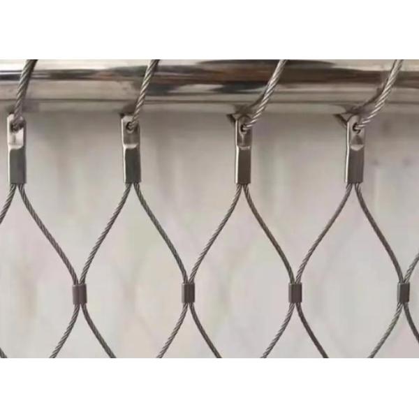 Stainless Steel Rope Mesh Architectural  For Facade Safety Railing Fencing