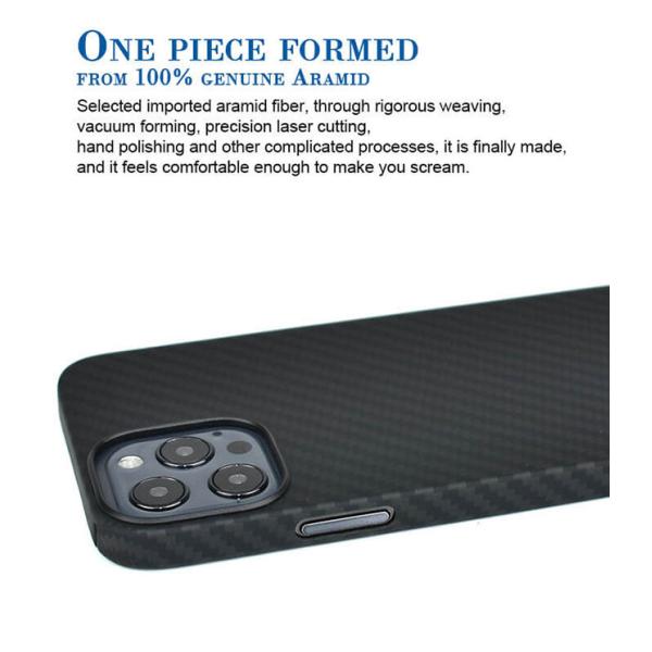 Caja plástica del teléfono de Ring Black Color Aramid Fiber para el iPhone 12 12 favorable