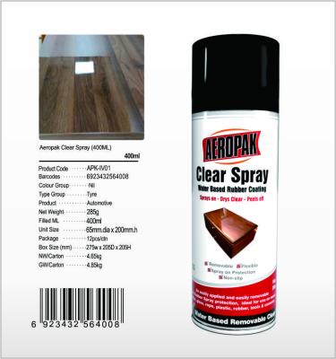 Tempo longo de borracha da pintura à pistola 400ml Peelable de Crystal Clear Protective Coat Aerosol