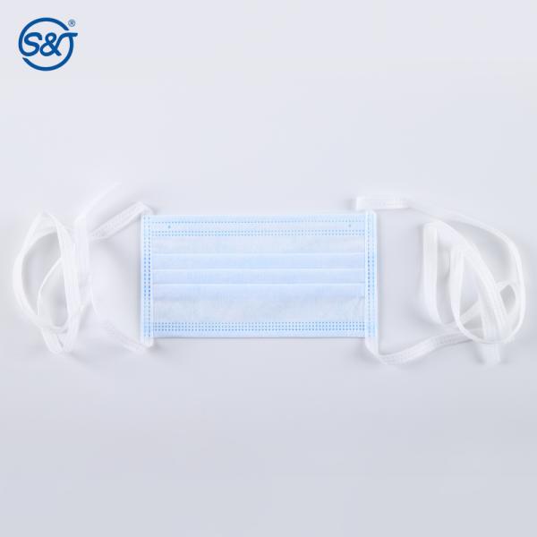 OEM Manufacture EN14683 Tie on Disposable Medical Surgeon Face Mask High Quality 3ply breathable Surgical Mask