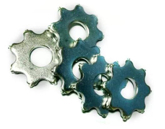 Concrete Planing Tungsten Carbide Tips TCT Scarfying Teeth Blade Zinc Plated