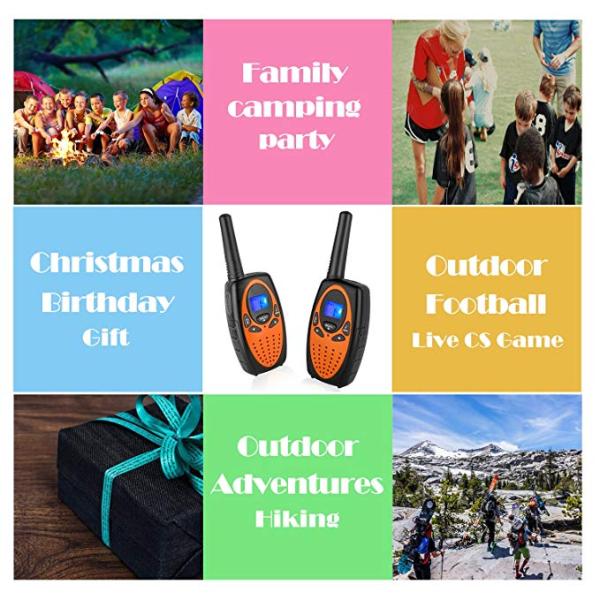 Nivel de volumen ajustable para niños Walkie Talkie con función de apagado automático