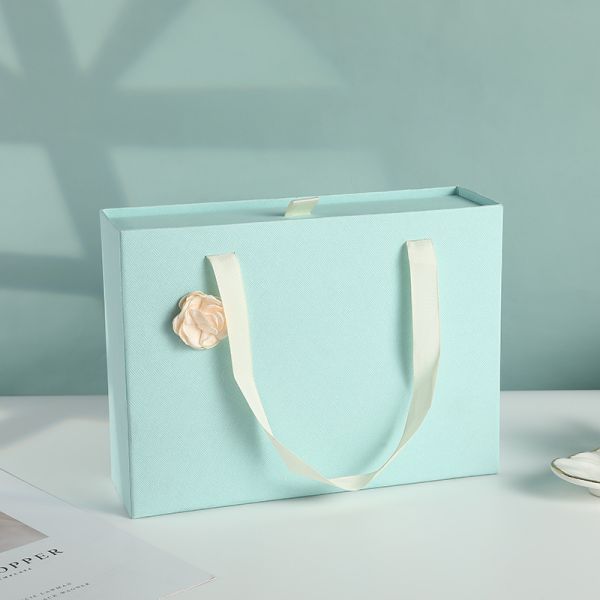 New Spot Light Blue Drawer Water Cup Gift Box Simple Cosmetics Gift Box Birthday Gift Box