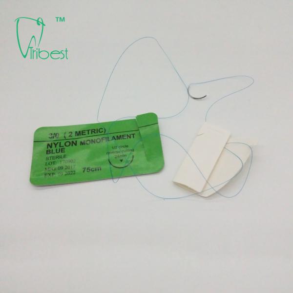 OEM Surgical Polyglycolic Acid Suture With Needle Nylon Silk