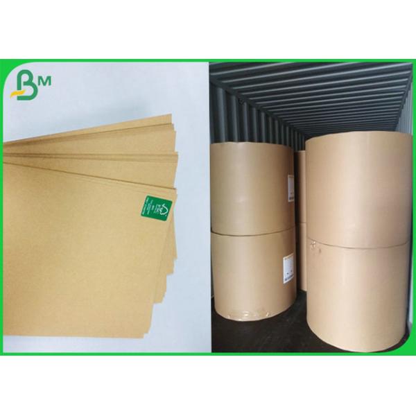 Different Gram Brown Color Kraft Liner Roll For Printing Or Packaging