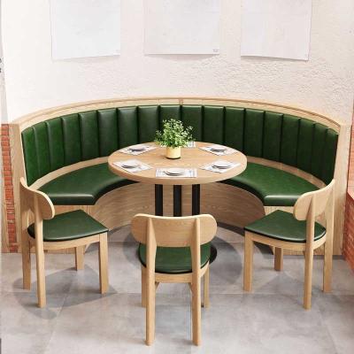 Sofá comercial da forma de Sofa Booth Sets Fast Food U do restaurante do uso