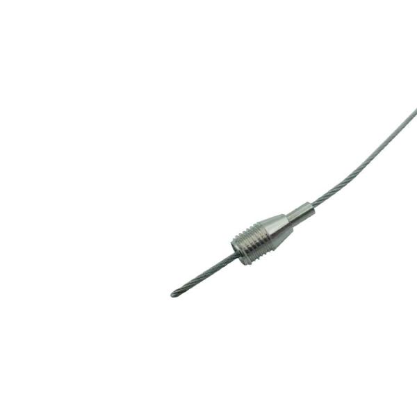 Customized Wire Cable Grippers With Male Thread For Hanging Lighting And Display