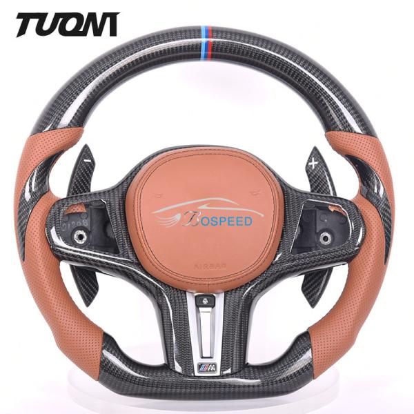 Real Leather M6 M Bmw Carbon Fiber Steering Wheel Customizable Color