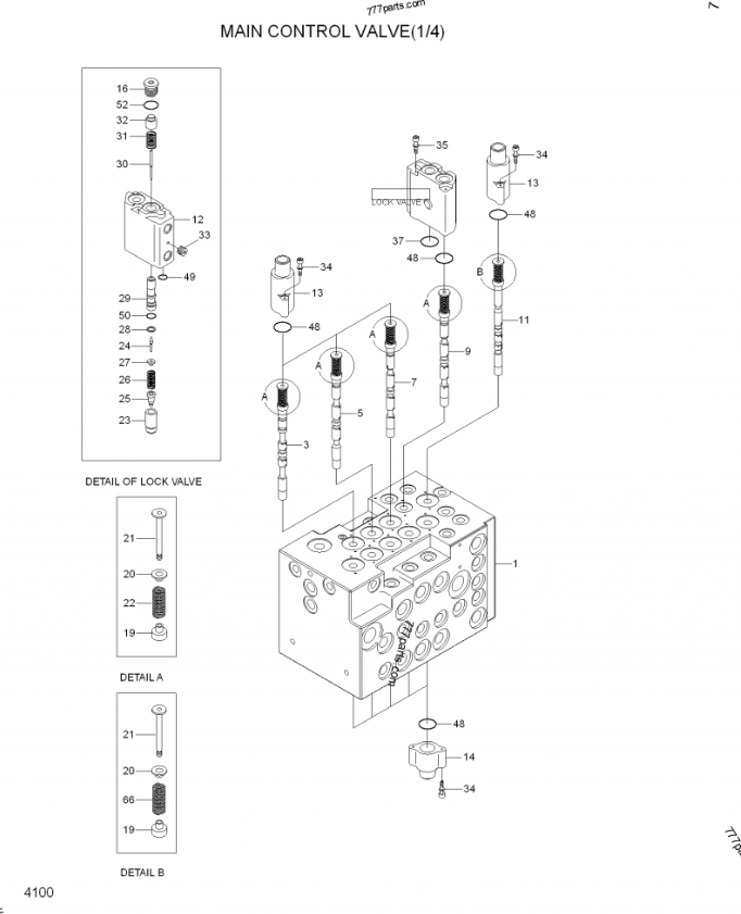 R80-7 Hydraulic Main Control Valve Assy for Hyundai Excavator Spare Parts 31N1-10110 Main Control Valve OEM