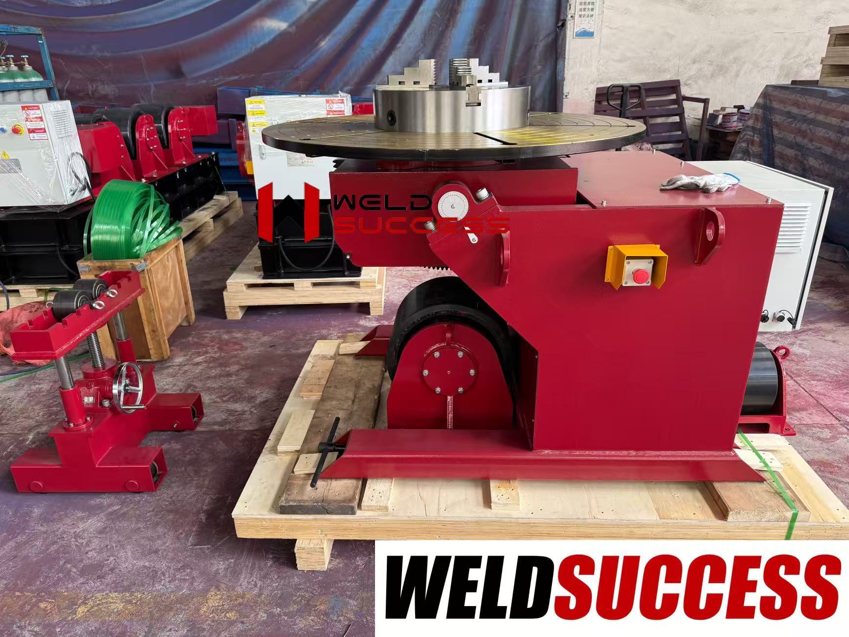 3000kg Standard Welding Positioners , Automatic Rotary And Tiltling Turntable Positioner