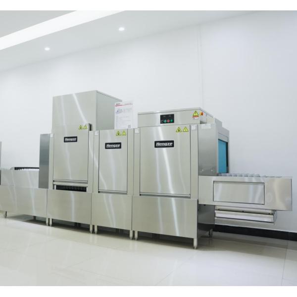 Industrial Silver Freestanding Dishwasher Large Domestic Dishwashing Machine