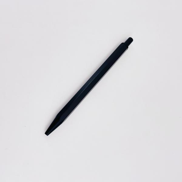 Classic Design Retractable Ball Pen Hexagonal Barrel Aluminum Press Ballpoint Pen