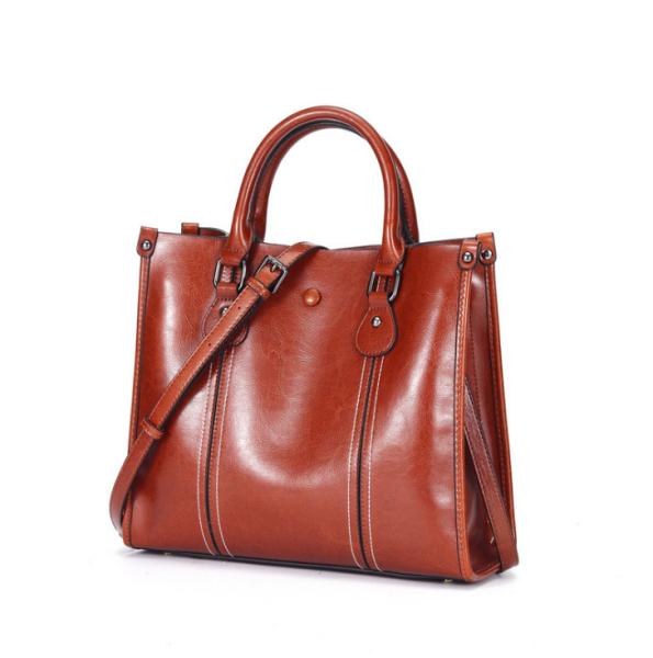 Real Leather Women Bags Fashion Cowhide Tote Bags Designer Shoulder Bags