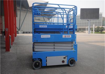 12m Self Propelled Scissor Lift Elevated Single Person Storage Battery Power