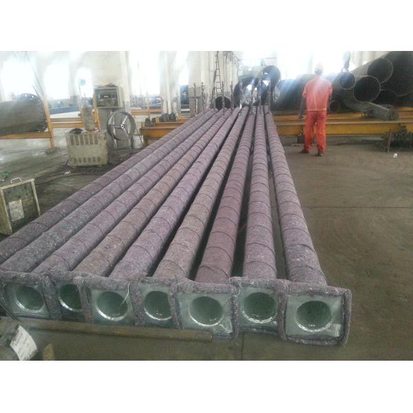 Известный фонарный столб металла горячего погружения проекта гальванизированный, белый поляк стали света покрытия