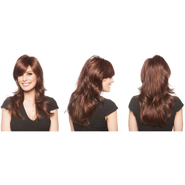 Women Hair Wigs Heat Resistant Wigs Long Synthetic Wigs Brown Full Head Wigs