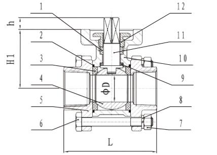 Испытание дизайна АПИ598 АНСИ б 16,34 шарикового клапана привода ДН40