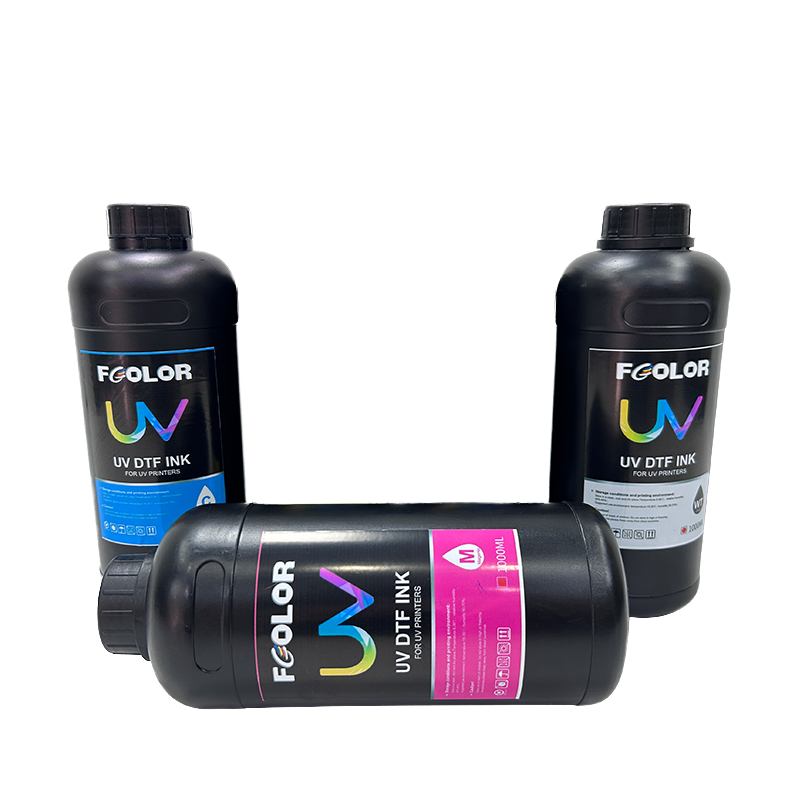 1000ml LED UV Ink For Epson DX5 DX7 XP600 Printhead Soft Hard Transfer Printing