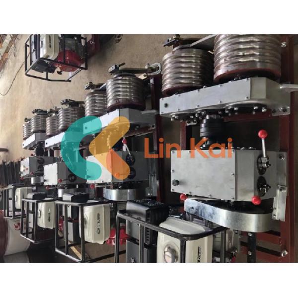 High Precision Tower Erection Tools 9KW Diesel And Gasonline Engine Double Drum Winch