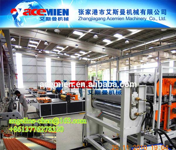 hot and cold weather resistant, sound and heat insulation, new plastic roof tile making machine