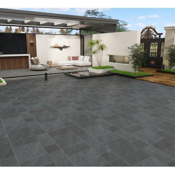 Gray Antibacterial 600x600mm Outdoor Floor Ceramic Paving Tile Grade AAA For Hotel And Project
