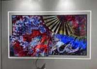 49 en 1920 affichage à cristaux liquides visuel de la fente TV 4K de mur de panneau multi d'encadrement de x1080 3.5mm