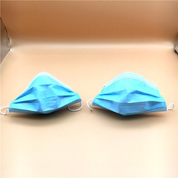 3 Ply Disposable Non Woven Face Mask / Melt Blown 3 Ply Disposable Face Mask