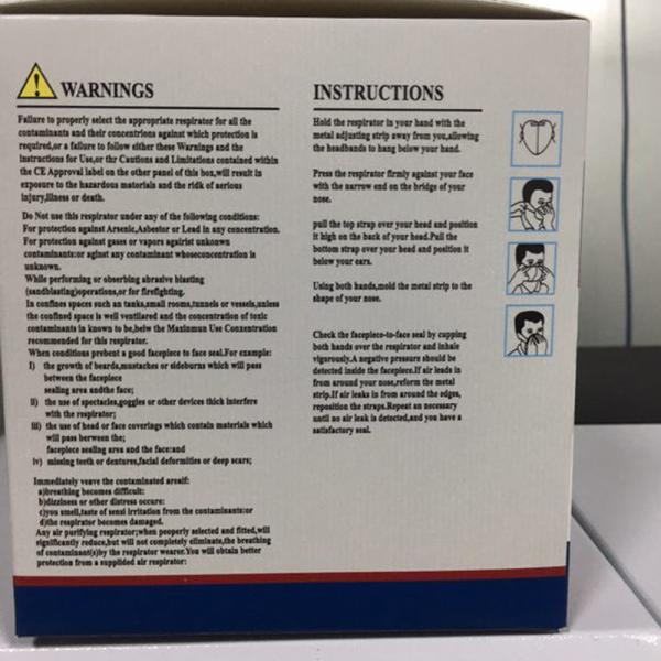 Industrial Working  Disposable Particulate Respirator Prevent Oil Liquid Gas