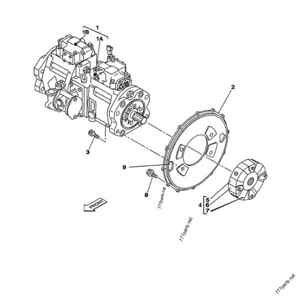 Belparts Excavator K3V112DP-XDPR-9Y00 KRJ6199 hydraulic main pump CX210B KRJ17131 used excavator pumps