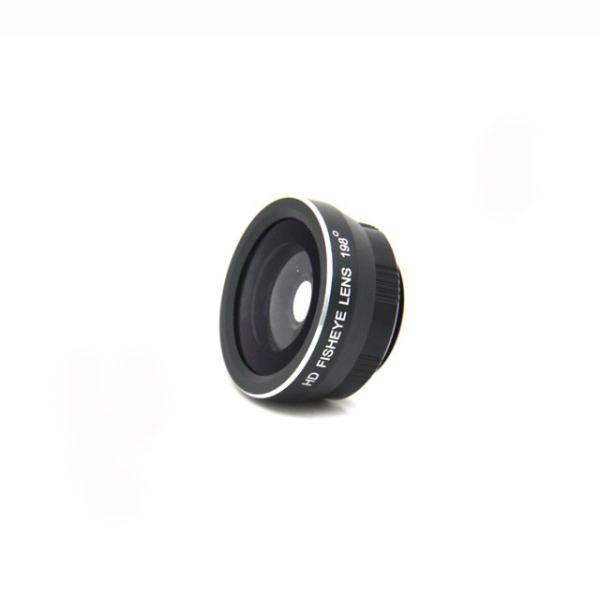 HD Cell Phone Fisheye Lens For Mobile Phone 198 Degrees Magnification