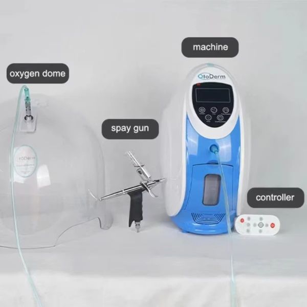 O2 To Derm Facial Hydra Dermabrasion Machine O2 Derm Jet Face Therapy Mask Dome