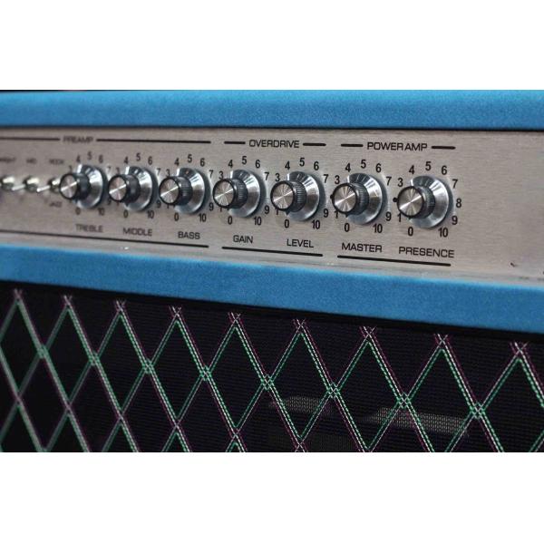Custom Dumble Clone 2025 Overdrive Reverb 50-Watt Hand-Wired Tube Head-Suede Blue JJ Tubes 50W