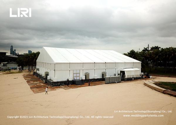 40m X 40m X 6m White PVC Outdoor Event Tents For 2000 People Concerts