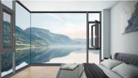 Soundproof Insulating Aluminum Windows , Office Building Aluminum Alloy Doors And Windows
