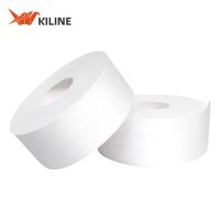 Custom Commercial Toilet Paper Jumbo Rolls Bath Tissue Roll 2 Ply 100% Wood Pulp