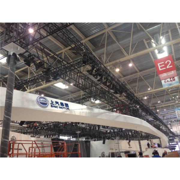 Ферменная конструкция серебряного на открытом воздухе автосалона выставки складывая материал алюминия 50 * 4мм