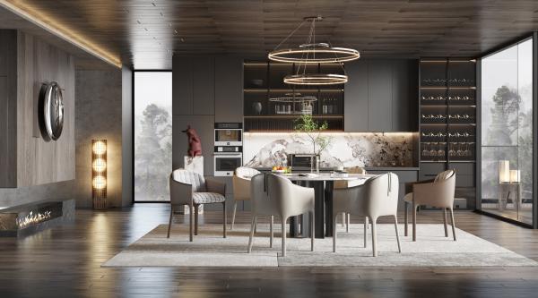 Home Kitchen Foshan Factory Furniture Kitchen Cabinet With Countertop