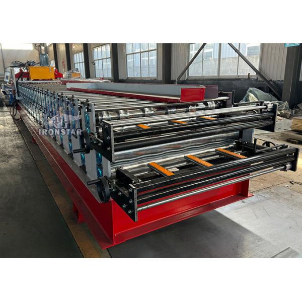 “Double Layer Roll Forming Machine 6 Rib Trapezoidal and 5 Rib Bamboo Tile 2 in 1 Roof Panel Making Machine”